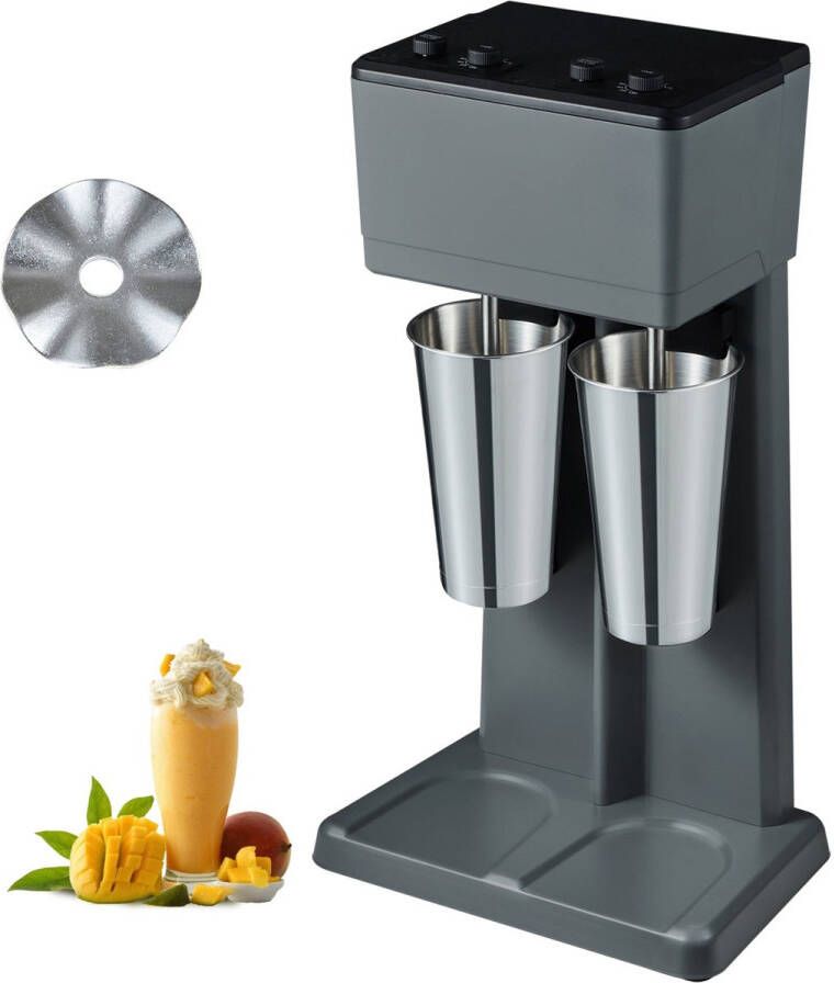 Corenia Milkshakemachine – Milkshake Mixer – Smoothiemaker – Drankjes Mixer – Roestvrijstalen Bekers – Krachtige Motor – Drie Snelheden