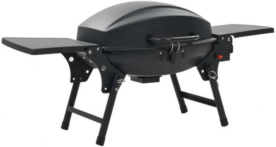 Corenia Mobiele Barbecue – Draagbare Grill – Tafelbarbecue – Gasbarbecue – Zwarte Kookplaat – 4 2 kW Brander – Gietijzeren Grillplaat