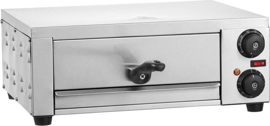 Corenia Pizzaoven – Elektrische Oven – Pizzamaker – Tafeloven – Gourmetoven – 12 Inch – 1500W Vermogen – Instelbare Temperatuur en Timer