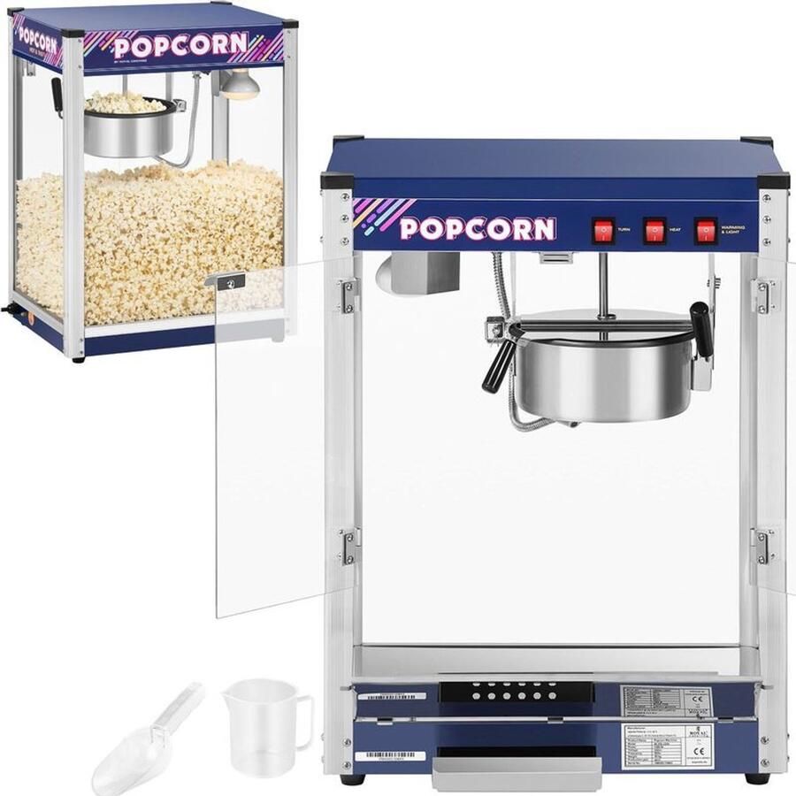 Corenia Popcornmachine – Popcornmaker – Popcornmachine Hete Lucht – Popcornpan – Popcorn Popper – 1350W Vermogen – Teflon Gecoate Pan 1350 ml