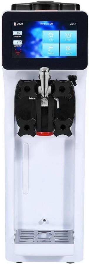 Corenia Professionele Softijsmachine – Softijs Machine – IJsapparaat – Softijsbereider – IJs Maker – 10 Liter Per Uur – Roestvrij Staal