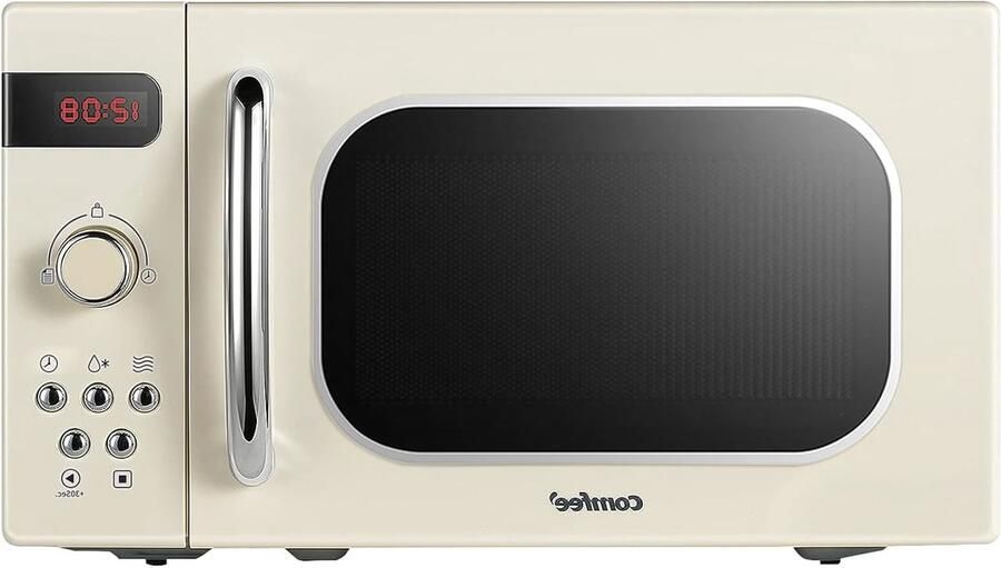 Corenia Retro magnetron – Magnetron oven – Mini magnetron – Combimagnetron – Keuken apparaat – 20 liter inhoud – 800 Watt vermogen