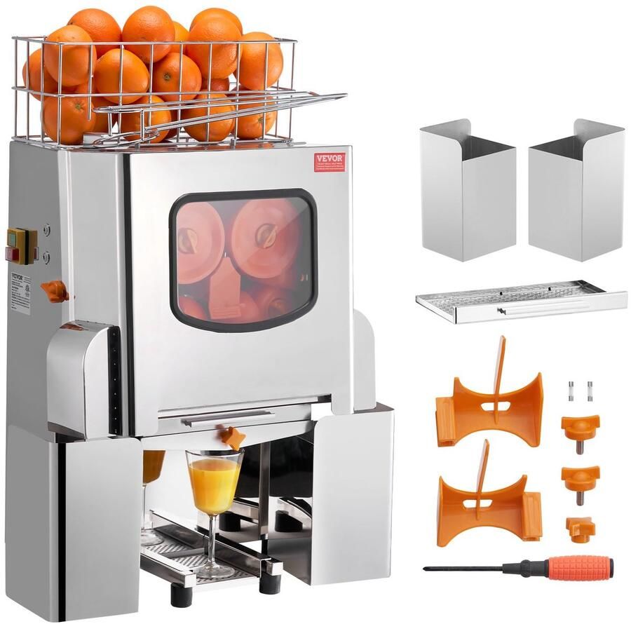 Corenia Sinaasappelpers – Citruspers – Fruitpers – Juicer – Sapmachine – Roestvrij Staal – 120W Krachtige Motor