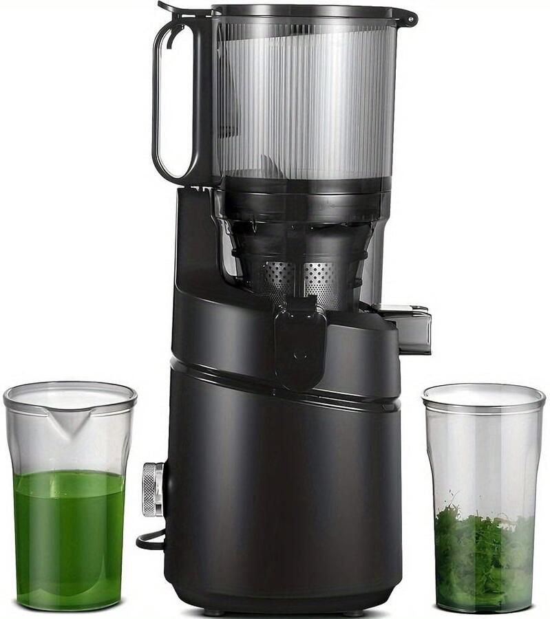 Corenia Slowjuicer – Juicer – Sapcentrifuge – Sapmaker – Slow Extractor – 13 5 Cm Voederopening – 1 8 Liter Opvangcapaciteit Zwart