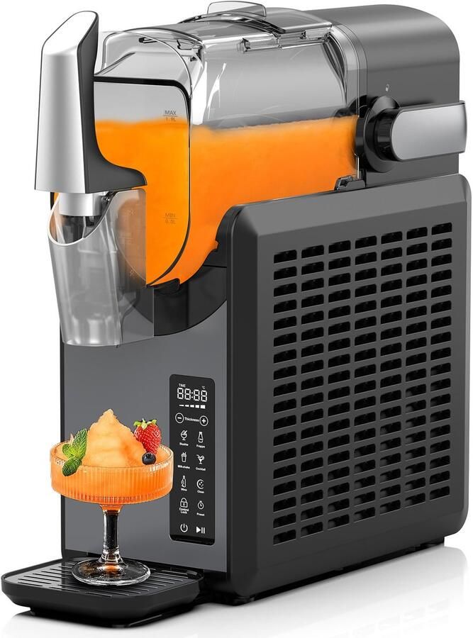 Corenia Slushmachine – Slushie Maker – IJsdessertmachine – Cocktailmachine – Milkshakemaker – 2 6L Capaciteit – 5 Slimme Programma s Met Automatische Reiniging