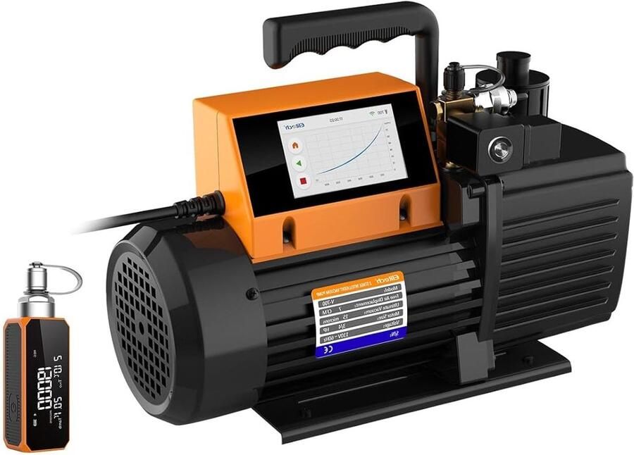 Corenia Vacuümpomp – Vacuümmachine – Vakmanschapspomp – Leegzuigpomp – Vacuümmeter Pomp – 9 CFM Zuigsnelheid – App Bediening & Nauwkeurige Vacuümmeter