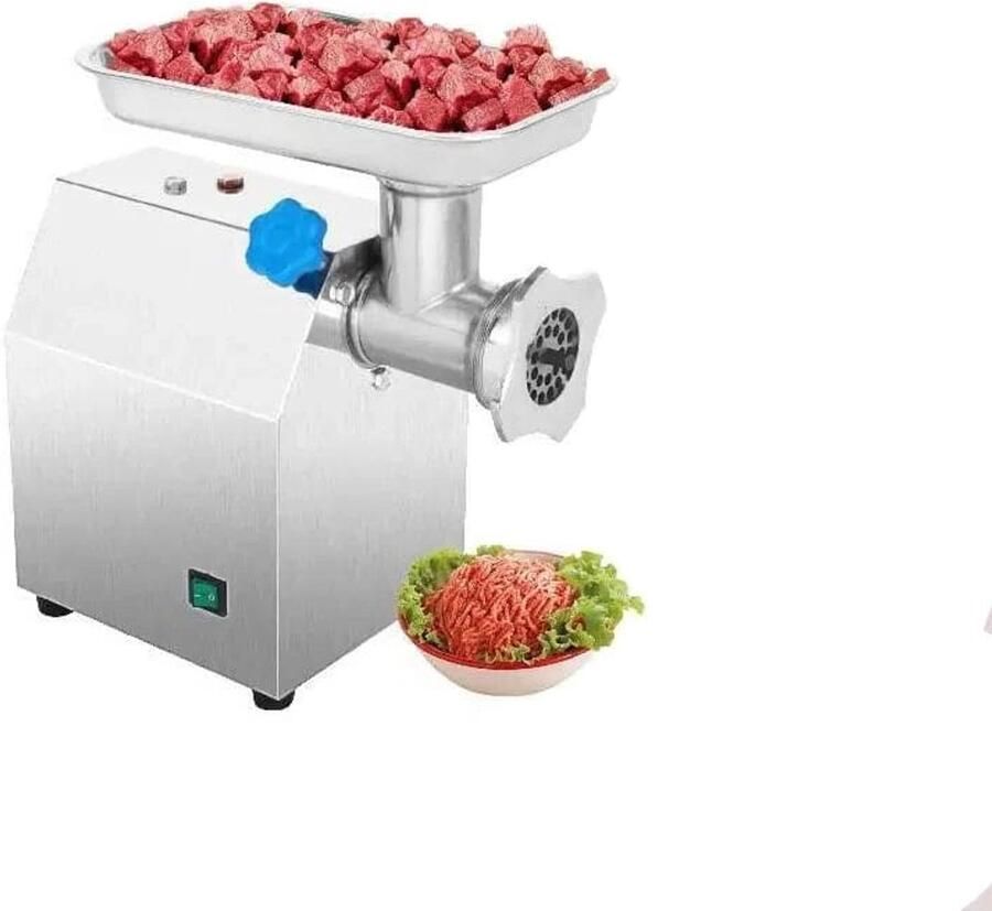 Corenia Vevor Elektrische Vleesmolen 300W Voor Alle Soorten Vlees Worstenmaker Gehakt 122Kg H Zilver