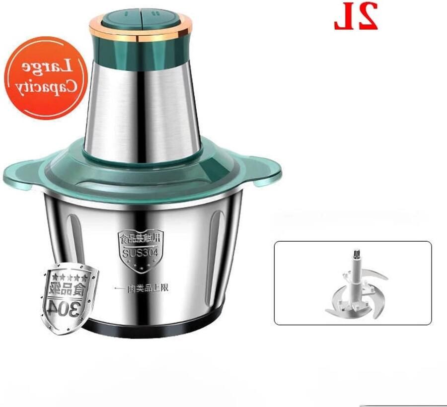 Corenia Vleesmolen Gehaktmolen Meat Grinder Elecktrisch Machine Foodprocessor Meat Mincer Keukenmixer Keukenmachine 2L Greon