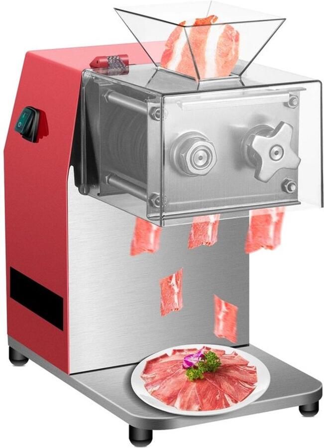 Corenia Vleesmolen Keukenmachine Keukenrobot Groentesnijder 850W 50Hz 1440 RPM Bladruimte 10 mm Foodprocessor Gehaktmolen Rood