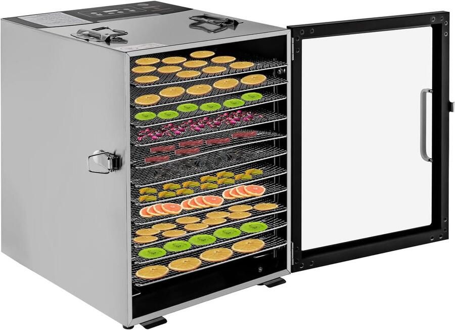 Corenia Voedsel Droger – Voedsel Dehydrator – Snack Droger – Fruit Droger – Groente Droger – RVs 304 Voedselveilig – 12 Trays 800W Instelbare Temperatuur 30-80°C - Foto 2