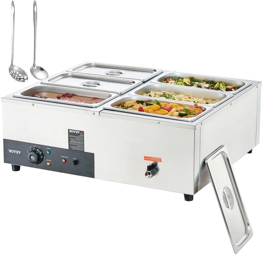 Corenia Warmhoudbak Buffetwarmer Voedselwarmer 1x24QT 1200W Frietwarmhoudbak – Elektrische Bain-Marie Horeca