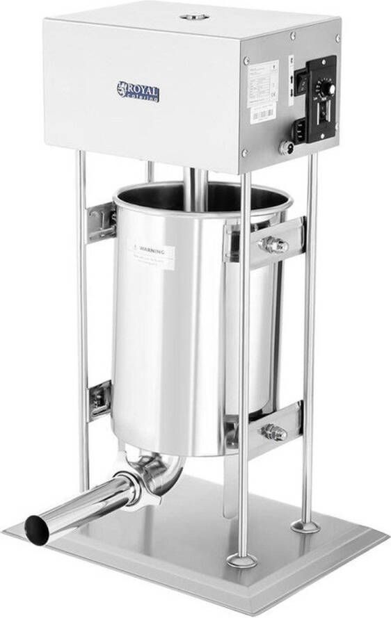 Corenia Worstenvuller Elektrisch – Worstenmaker – Vleesmolen – Gehaktmolen – Worstmachine – 10 Liter Capaciteit – Roestvrij Staal & Voetpedaalbediening