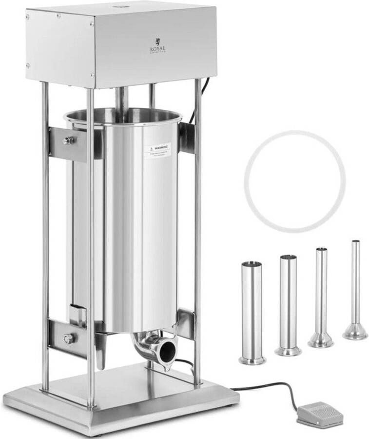 Corenia Worstenvuller – Worstenmaker – Worstmachine – Vleesvuller – Worstenautomaat – Elektrisch Verticaal – 25 Liter Inhoud – 350W Motor
