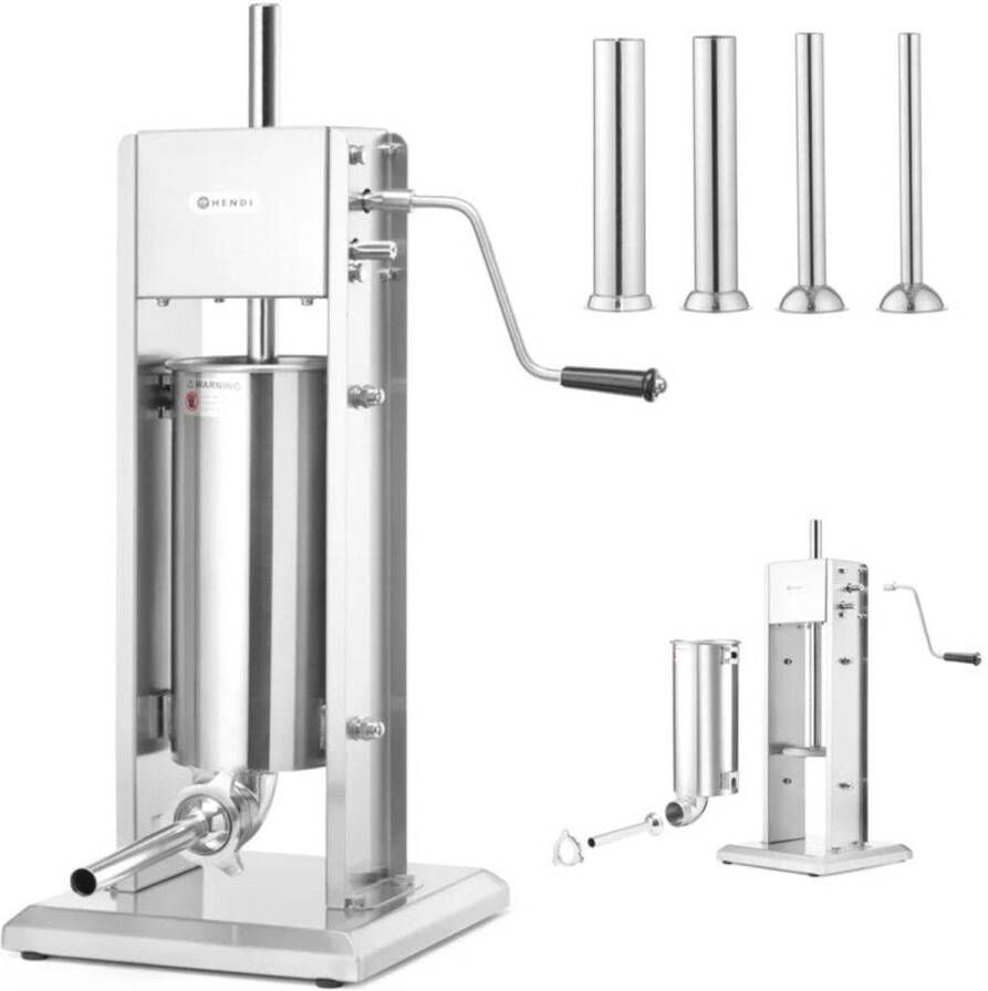 Corenia Worstenvuller – Worstenmaker – Worstvuller – Worstmachine – Vleesvuller – RVS 5 Liter – Tweesnelheden