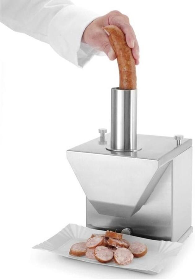 Corenia Worstmaker – Worstenvuller – Worstmachine – Vleesmolen – Worstensnijder – Elektrisch – 230V 135W – Max. Snijdiameter 48 mm