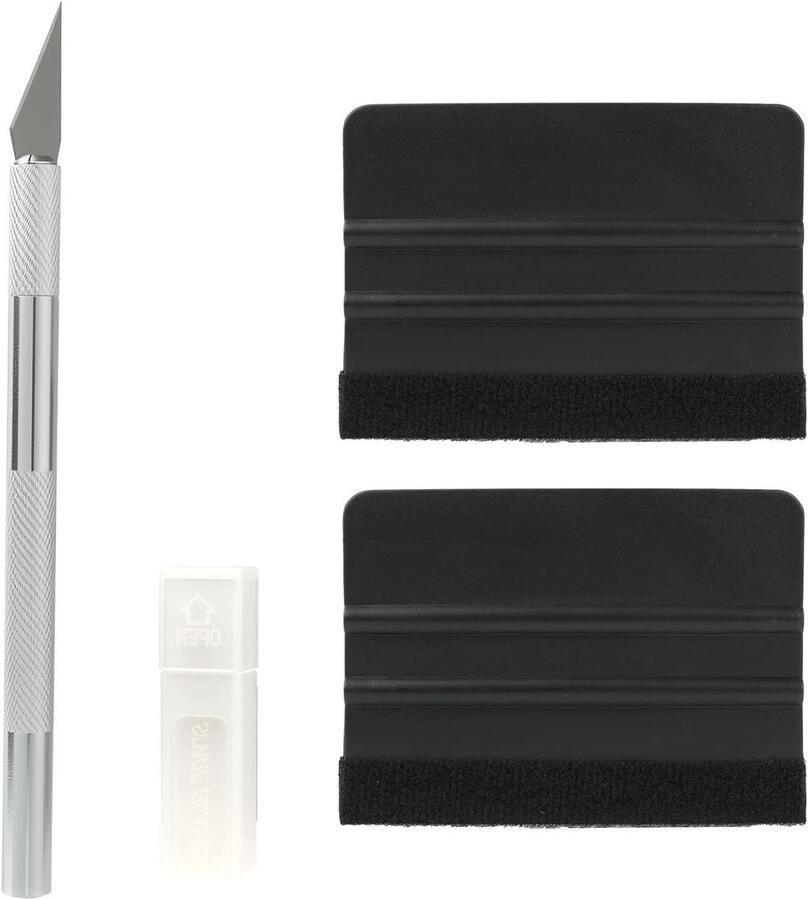 Cosensi Raclette Coating Behangset Auto Plakgereedschap met Viltschraper en Cutter Professionele Kit folie aanbrengen glas Kleurrijk Gereedschap Set