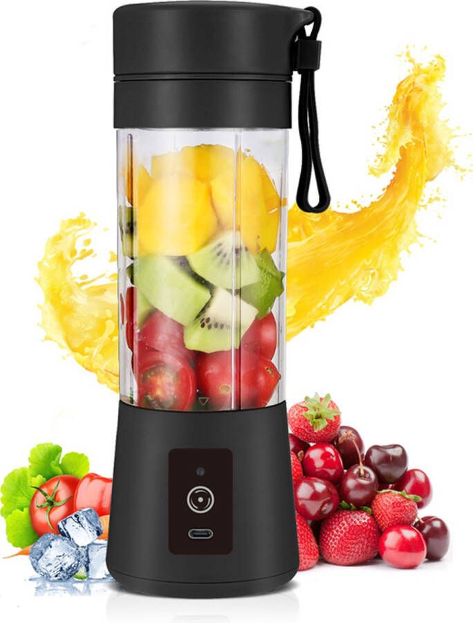 Costor Blender To Go – Draagbare Blender – Portable Blender – Draadloos – USB C Oplaadbaar Zwart