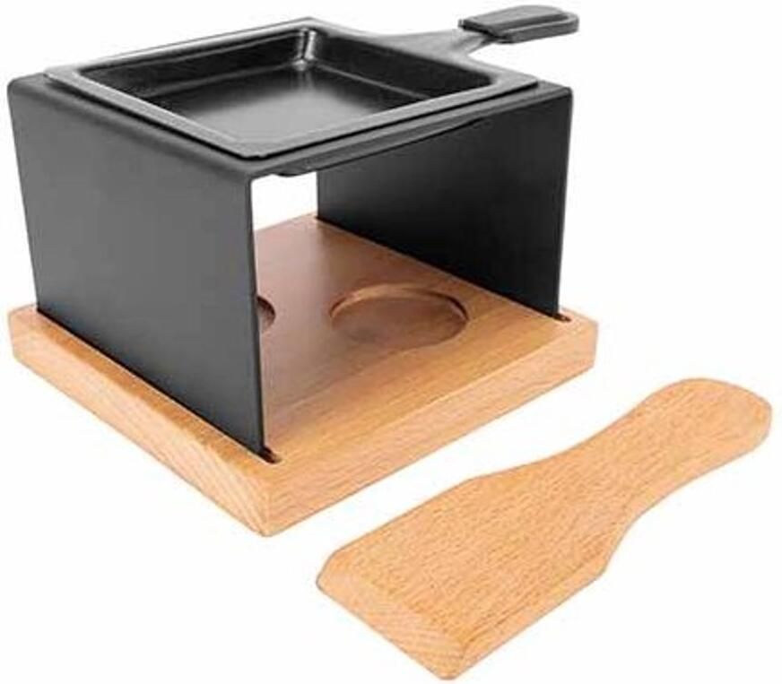Cosy&Trendy ASPEN RACLETTE VIERKANT 1 PERSOON + SPATEL