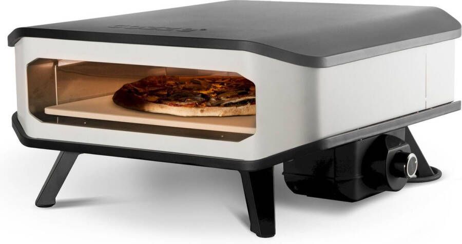 Cozze Pizza Oven Elektrisch 17 Inch met Pizzasteen 230V 2200W Edelstaal Zwart