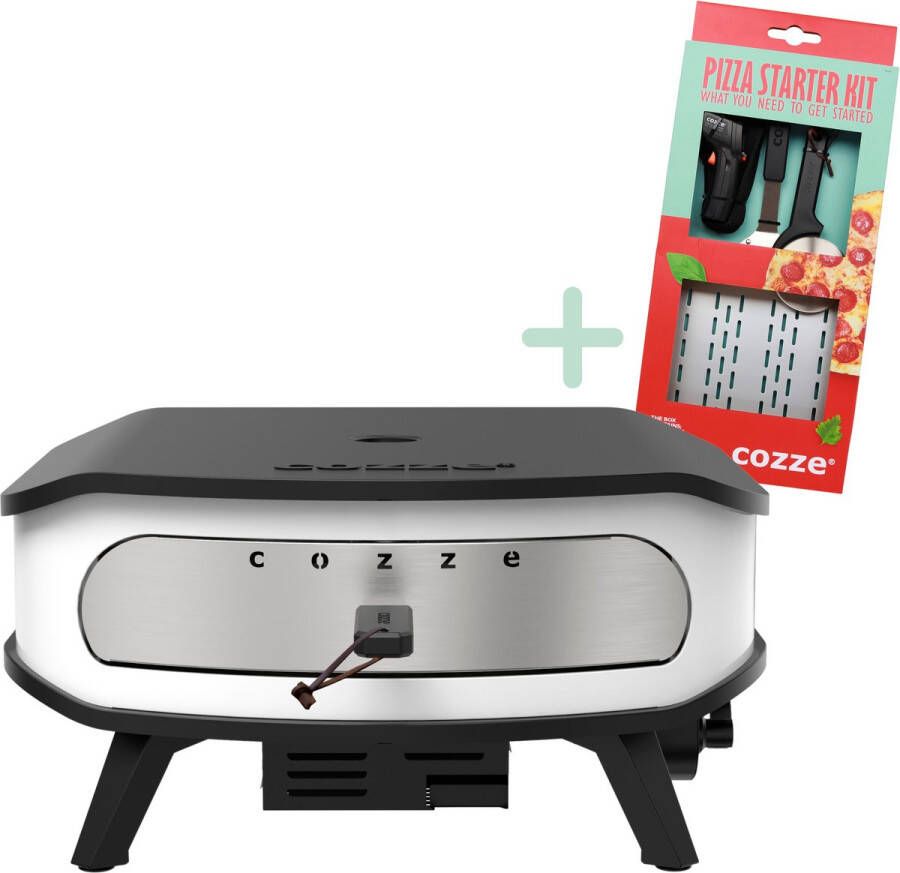 Cozze 17 pizzaoven met roterende steen en deur met gratis pizzaset gas pizza oven