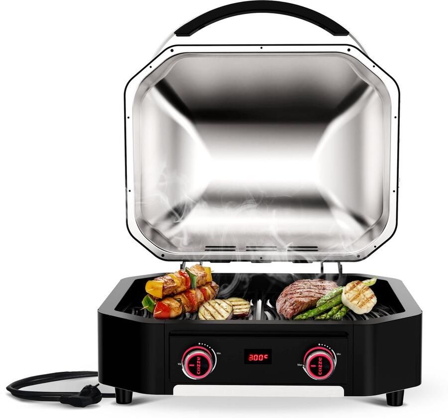 Cozze Grill E-300 Elektrisch 230V 2200 W Roestvast Staal Zwart - Foto 1