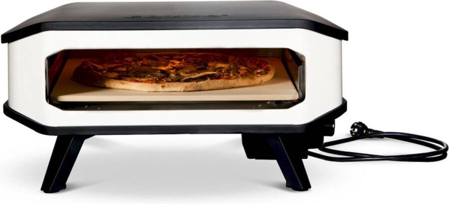 Cozze Pizza Oven Elektrisch 17 Inch met Pizzasteen 230V 2200W Edelstaal Zwart