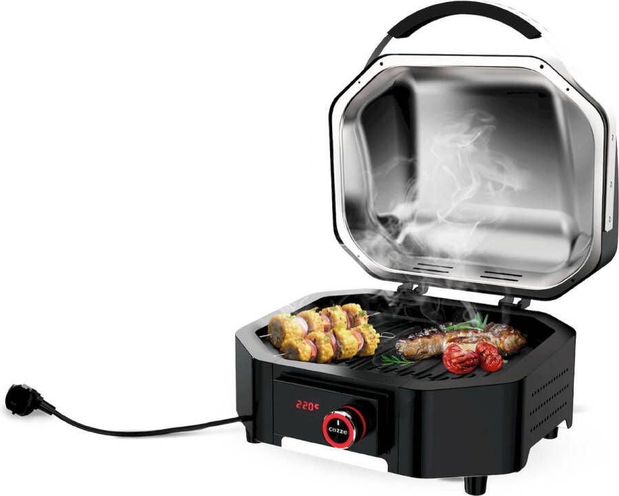 Cozze Grill E-200 Elektrisch 230V 1700W Roestvast Staal Zwart - Foto 2