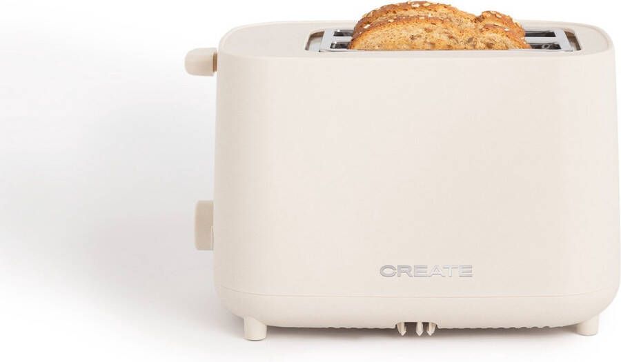 Create Broodrooster van 750 W Met beveiligingssysteem Zes vermogensniveaus Gebroken wit- TOAST STUDIO