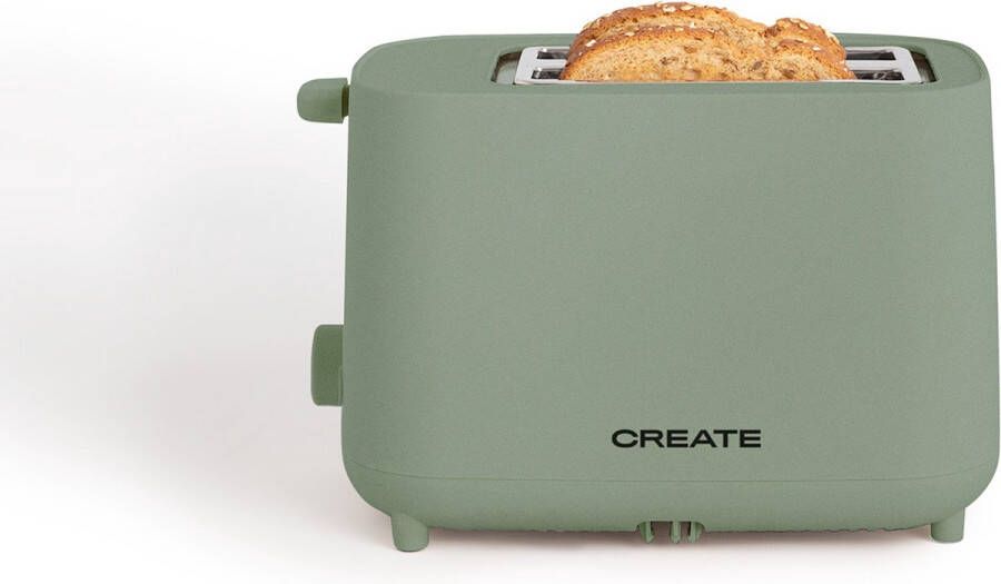 Create Broodrooster van 750 W Met beveiligingssysteem Zes vermogensniveaus Sage- TOAST STUDIO