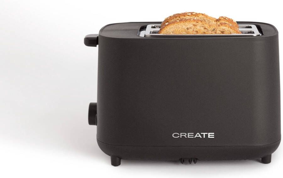 Create Broodrooster van 750 W Met beveiligingssysteem Zes vermogensniveaus Zwart TOAST STUDIO