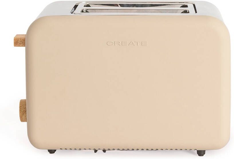 CREATE Broodrooster voor breed brood Zand TOAST RETRO