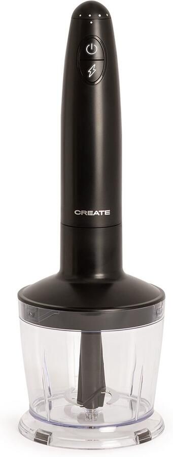 ‎CREATE 1000W multifunctionele staafmixer met accessoires Zwart FULLMIX RETRO