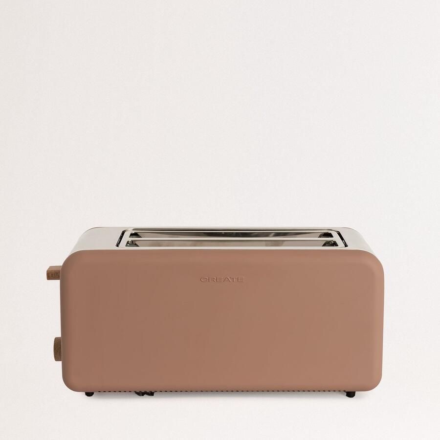 ‎CREATE Broodrooster voor breed brood Mokka Groot TOAST RETRO