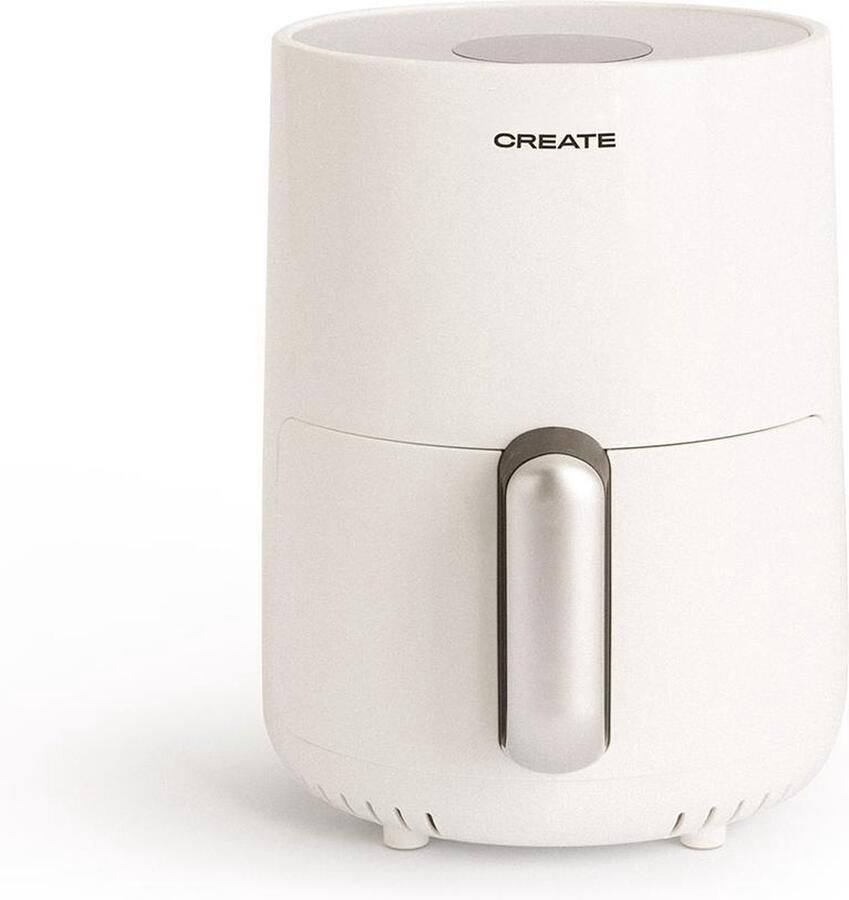 Create AIR FRYER Heteluchtfriteuse 1 5L 2 porties met extra knapperig resultaat 80 tot 200ºC Wit