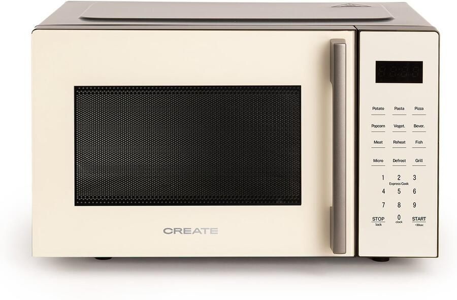 Create Magnetron 23L met grill- en ovenfunctie 1000W Gebroken wit MICROWAVE STUDIO