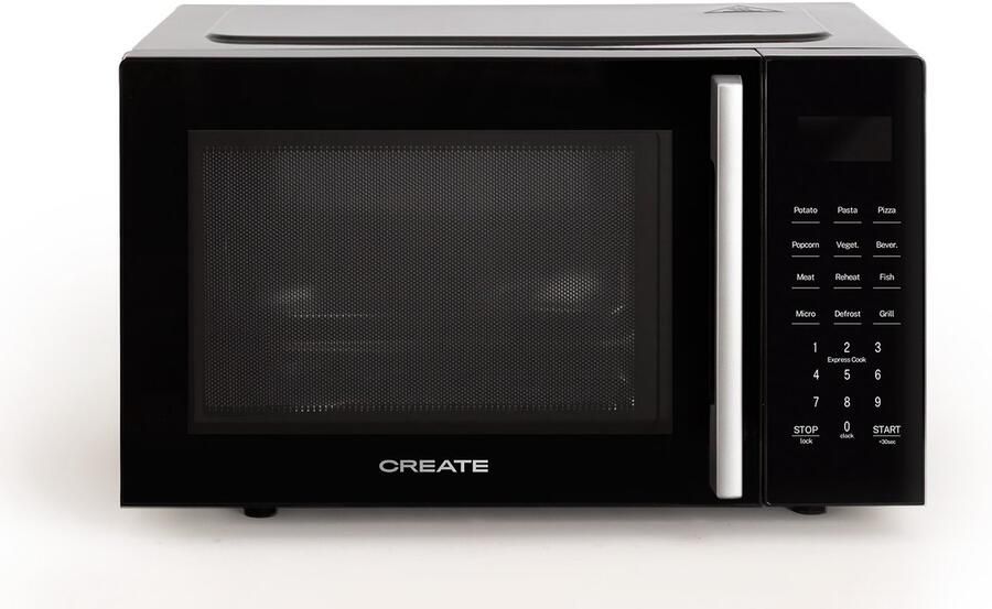 Create Magnetron 23L met grill- en ovenfunctie 1000W Zwart MICROWAVE STUDIO
