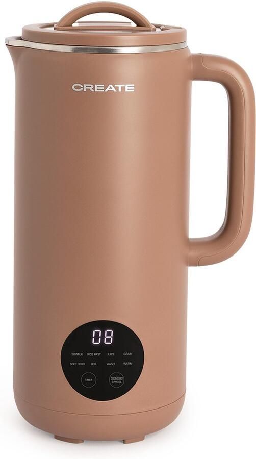 ‎CREATE Multifunctionele machine van 850 ml voor plantaardige melk Mokka VEGAN MILK MAKER STUDIO