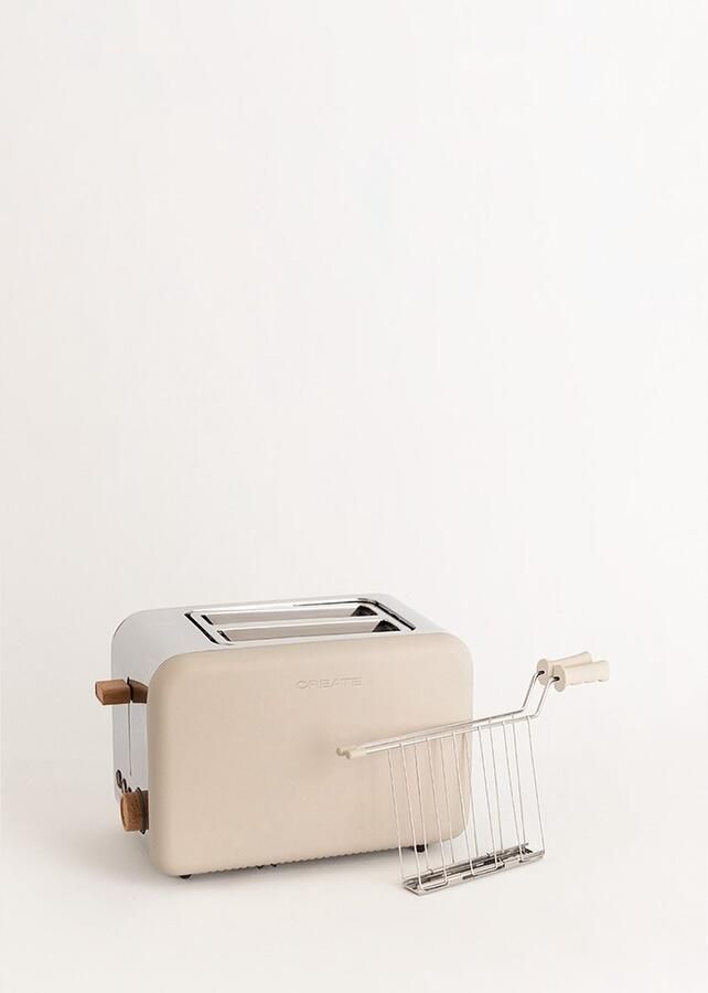 ‎CREATE Pack TOAST RETRO Klein Broodrooster voor breed brood + SET VAN 2 TOSTIKLEMMEN om Sandwiches