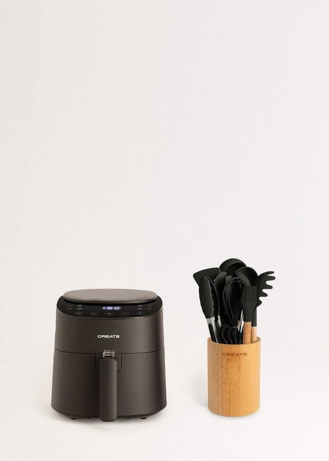 ‎CREATE Set AIR FRYER PRO COMPACT 3.5 L + set keukenspullen