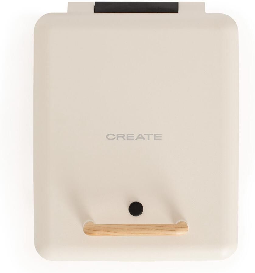Create Tosti-ijzer grill en wafelijzer met verwisselbare platen Gebroken wit Viervoudig STONE STUDIO