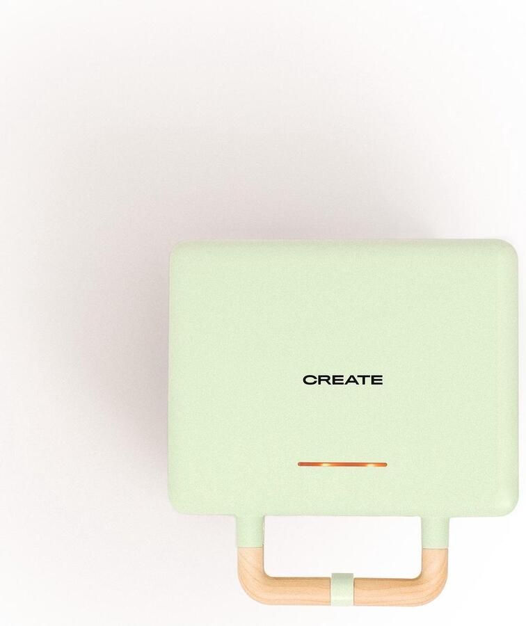 Create STONE 3 IN 1 STUDIO Sandwich Wafel grill Verwisselbare Grillplaten Verticale Opslag Groen