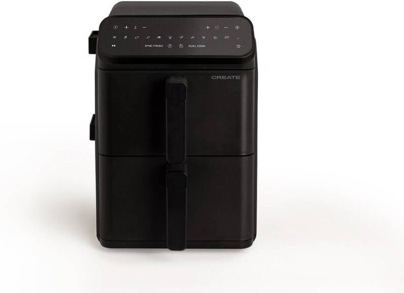 ‎CREATE CREATEE 11 2 L Airfryer met dubbele laag en onafhankelijke bediening Zwart AIR FRYER DUAL STACK