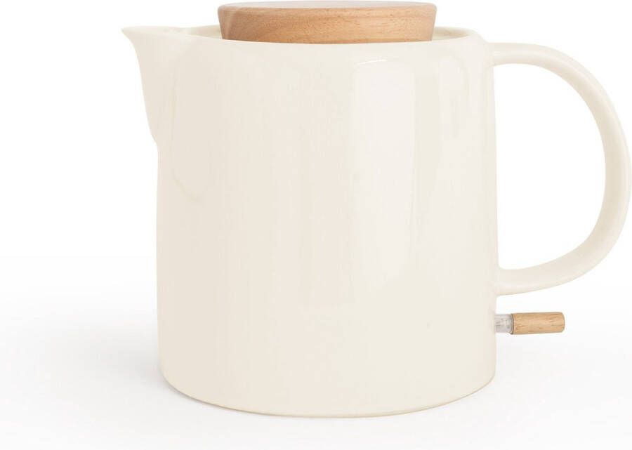 Create Elektrische waterkoker van keramiek 1 L 100ºC met zelfuitschakelend systeem antikalkfilter en antideeltjesfilter Gebroken wit KETTLE CERAMIC