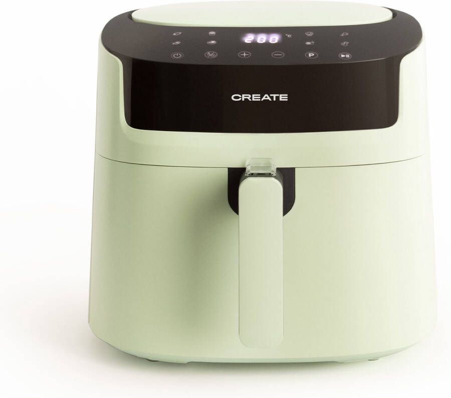 Create Friteuse zonder olie 6 2L BPA- PFOA- en PTFE-vrije Capaciteit 6 of 7 porties 1500W Gebroken wit FRYER AIR PRO LARGE