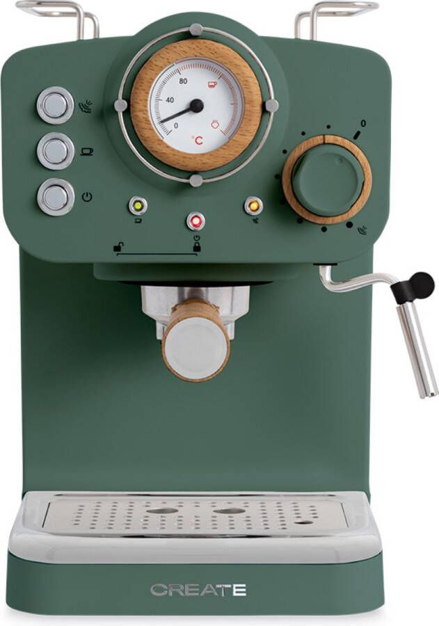 Create Koffiemachine Express Sage Gemalen koffie Espresso Cappuchino Machiato Americano THERA MATT RETRO - Foto 3