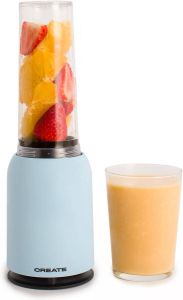 Create MOI SLIM Draagbare Glazen Blender Sappen Shakes of Smoothies 400ml Pastelblauw