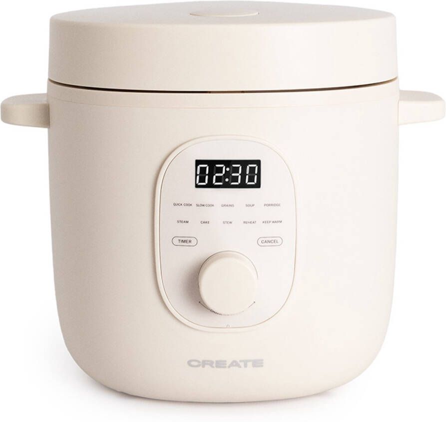 Create Multifunctionele elektrische rijstkoker met stoommandje RICE COOKER STUDIO 1 2L