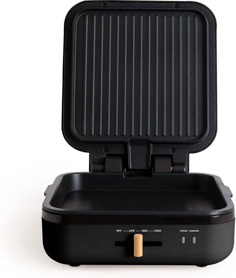 Create Multifunctionele grill met 180° opening STONE STUDIO PRO 1400 W