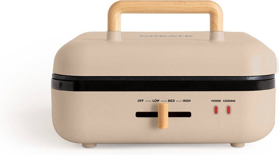 Create Multifunctionele grill met 180° opening STONE STUDIO PRO 1400 W