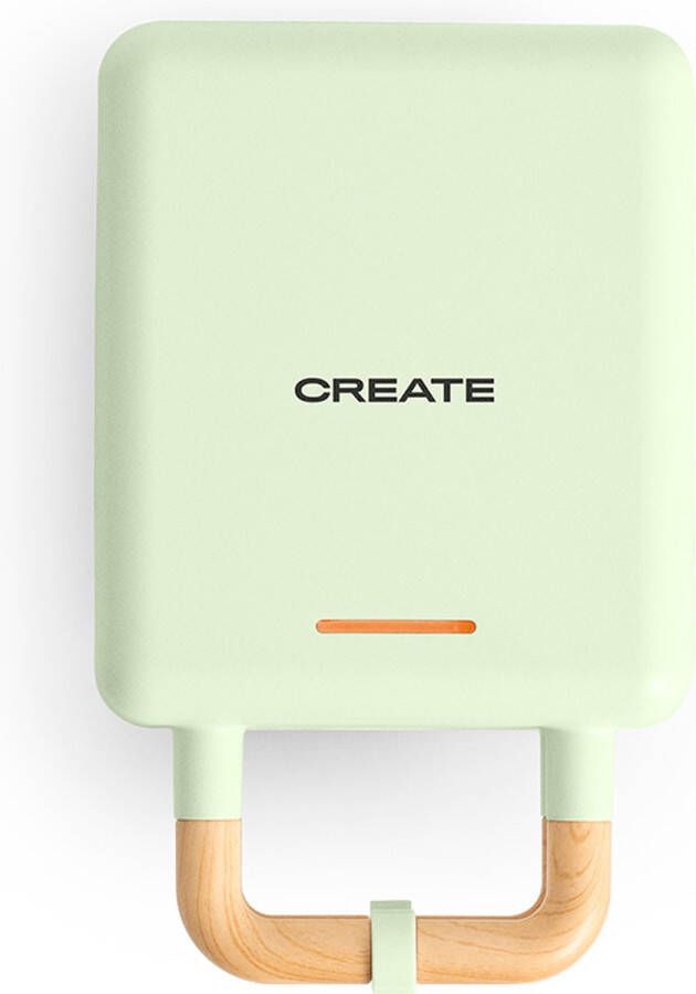 Create Tosti-ijzer grill en wafelijzer met verwisselbare platen Pastelgroen Individueel STONE STUDIO
